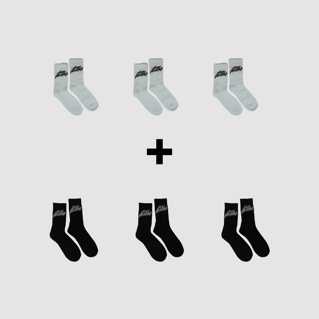 6 PACK DE CALCETINES F*** Nonames  35-40 BLANCO Y NEGRO